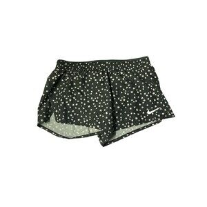 Nike Dri-FIT Core 10K Running Shorts Black Stars DM7735 Women Size Medium